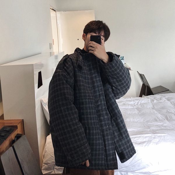 winter parka men warm padded fashion retro plaid coat man casual loose cotton jacket male clothes streetwear outwear m-2xl, Black
winter parka men warm padded fashion retro plaid coat man casual loose cotton jacket male clothes streetwear outwear m-2xl, Black