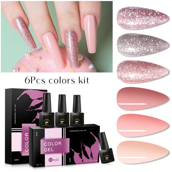 mtssii 6 pcs color nail gel polish set uv vernis semi permanent soak off gel varnish nail art kit manicure lak polish
mtssii 6 pcs color nail gel polish set uv vernis semi permanent soak off gel varnish nail art kit manicure lak polish