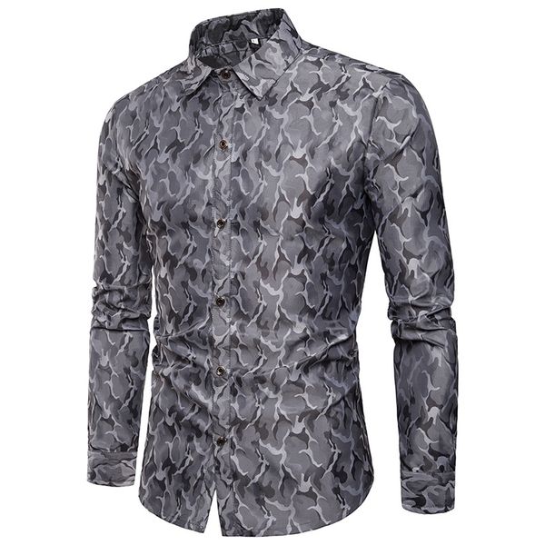 pueple camouflage silk satin shirt men new slim fit long sleeve mens dress shirts casual club party shiny camisa social 3xl, White;black
pueple camouflage silk satin shirt men new slim fit long sleeve mens dress shirts casual club party shiny camisa social 3xl, White;black