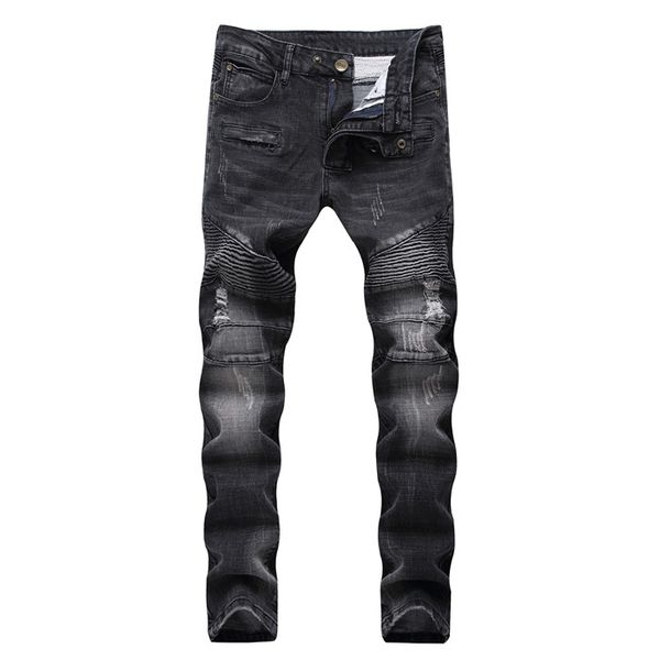 22 стили мужские джинсы сплошные цвета мотоциклетные джинсы slim fit складки отверстие длинные джинсовые брюки хип-хоп брюки карандаш брюки, Blue
22 стили мужские джинсы сплошные цвета мотоциклетные джинсы slim fit складки отверстие длинные джинсовые брюки хип-хоп брюки карандаш брюки, Blue