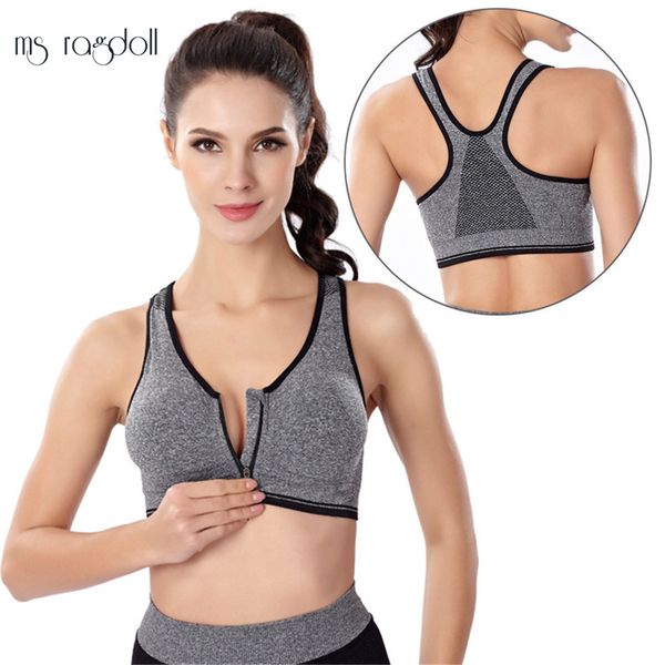 ms ragdoll zipper shockproof padded sports bras woman underwear push up crop fitness gym yoga bra vest, White;black
ms ragdoll zipper shockproof padded sports bras woman underwear push up crop fitness gym yoga bra vest, White;black