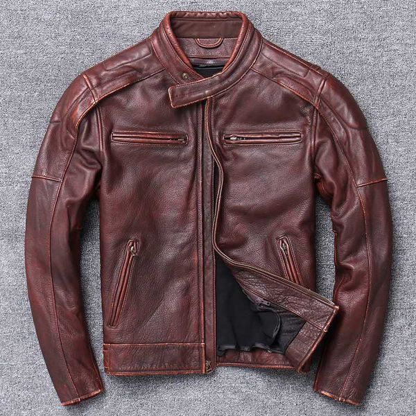 zvaqs leather jacket men cow leather coat short slim full 2020 new men clothes moto & biker vintage spring and autumn 15617-h, Black
zvaqs leather jacket men cow leather coat short slim full 2020 new men clothes moto & biker vintage spring and autumn 15617-h, Black