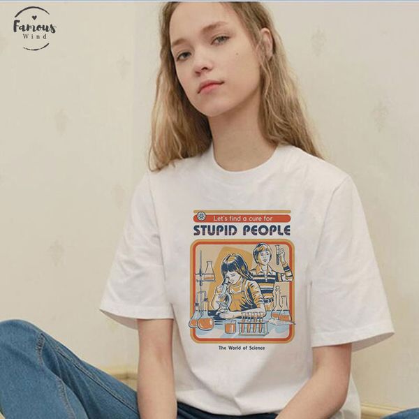 2019 new harajuku vintage shirt women lets find remedy for stupid people letters summer funny ulzzang tumblr tea shirt femme, White
2019 new harajuku vintage shirt women lets find remedy for stupid people letters summer funny ulzzang tumblr tea shirt femme, White