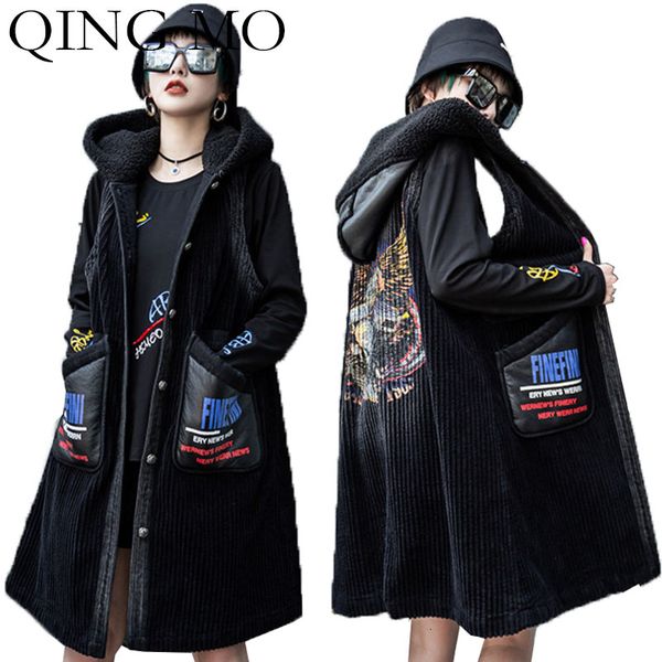 qing mo black women hooded vest 2019 women pu patchwork coat sleeveless waistcoat animal vest coat zqy2134, Black;white
qing mo black women hooded vest 2019 women pu patchwork coat sleeveless waistcoat animal vest coat zqy2134, Black;white