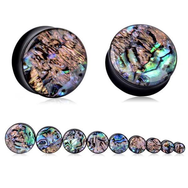 2pcs punk acrylic ear tunnel plugs shellhard abalone shell acrylic ear gauges plugs body piercing jewelry expander 8mm -25mm, Slivery;golden
2pcs punk acrylic ear tunnel plugs shellhard abalone shell acrylic ear gauges plugs body piercing jewelry expander 8mm -25mm, Slivery;golden