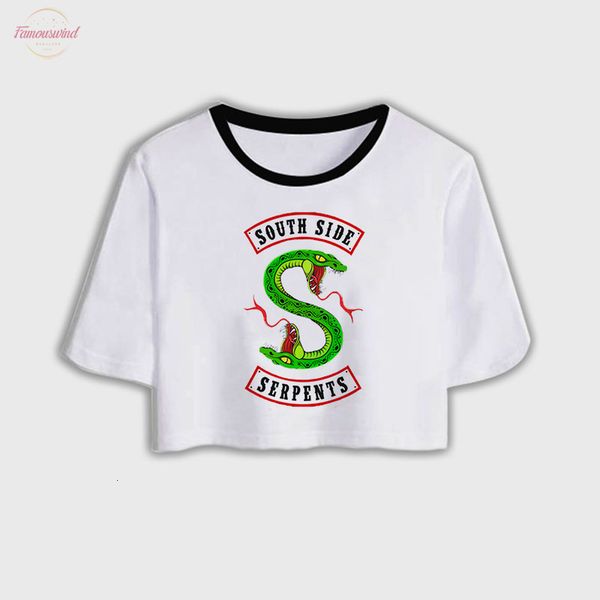 women clothes 2020 summer fashion southside riverdale t shirt animal snake letter print tumblr gothic aesthetic crop t shirt, White
women clothes 2020 summer fashion southside riverdale t shirt animal snake letter print tumblr gothic aesthetic crop t shirt, White