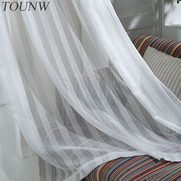 modern striped white color tulle sheer curtain for bedroom living room window cortina custom size voile curtains finished custom 
modern striped white color tulle sheer curtain for bedroom living room window cortina custom size voile curtains finished custom