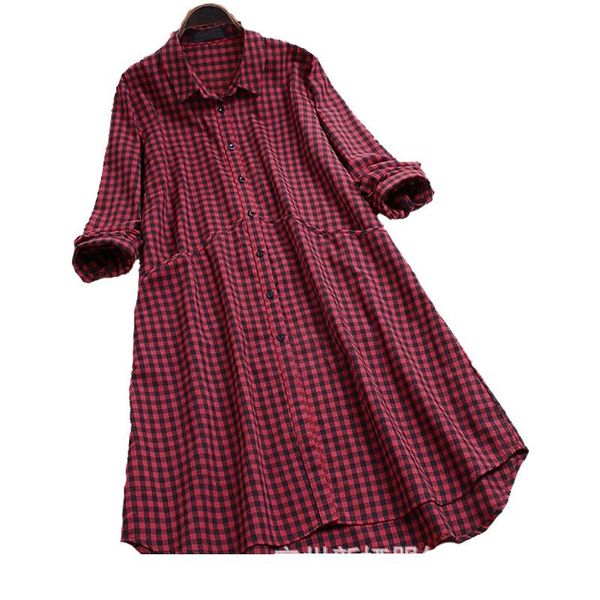 women's ladies striped plaid long-sleeved blouse long section loose shirts girls casual collar t-shirt, White
women's ladies striped plaid long-sleeved blouse long section loose shirts girls casual collar t-shirt, White