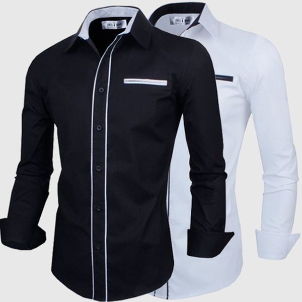 zogaa mens dress shirts business casual men shirt long sleeve solid color mens shirts streetwear 2 colours size plus s-2xl shirt, White;black
zogaa mens dress shirts business casual men shirt long sleeve solid color mens shirts streetwear 2 colours size plus s-2xl shirt, White;black