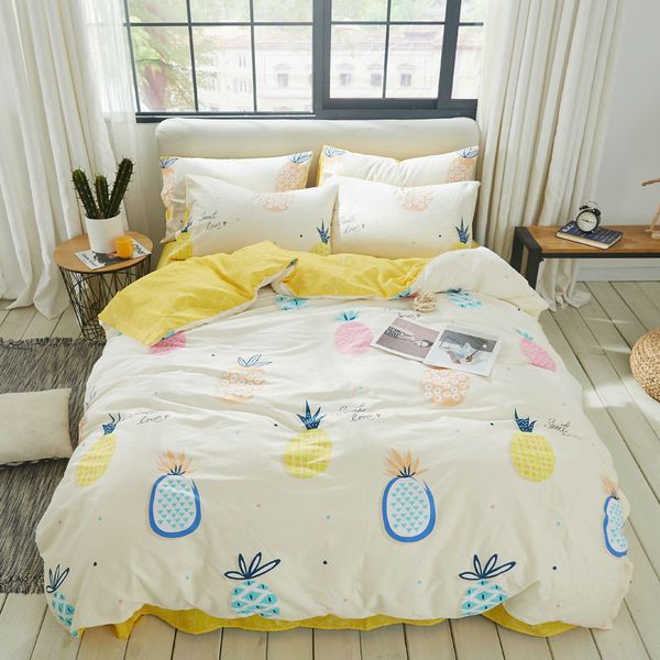 pineapple bed linens home textiles bedding set luxury nordic style simple bedclothes duvet cover set quilt cover king size
pineapple bed linens home textiles bedding set luxury nordic style simple bedclothes duvet cover set quilt cover king size