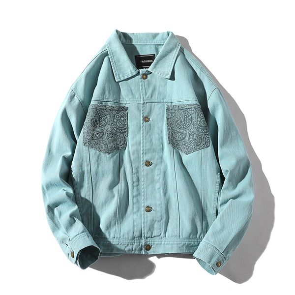 2018 new denim jacket men streetwear turn down collar jacket casual print long sleeve coat hip hop men jackets, Black;brown
2018 new denim jacket men streetwear turn down collar jacket casual print long sleeve coat hip hop men jackets, Black;brown
