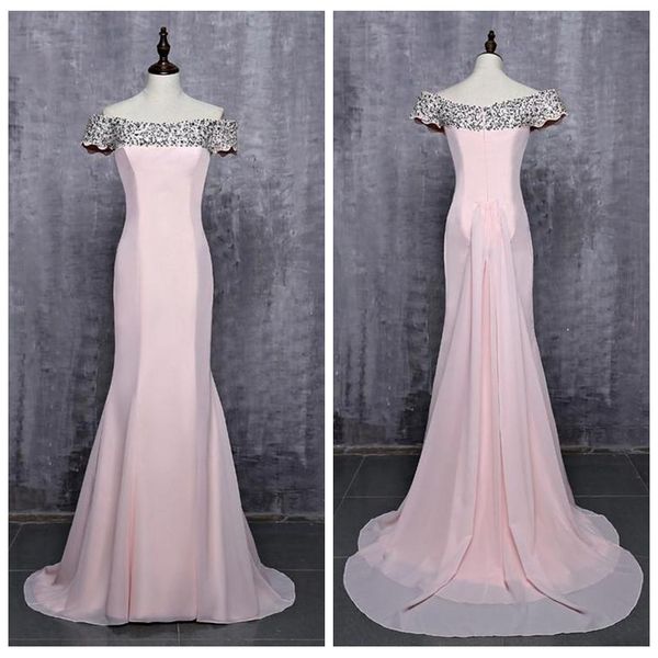 2019 bateau short sleeves mermaid slim chiffon long bridesmaids dresses sweep train slim vestidos de honor of maid simple, White;pink
2019 bateau short sleeves mermaid slim chiffon long bridesmaids dresses sweep train slim vestidos de honor of maid simple, White;pink