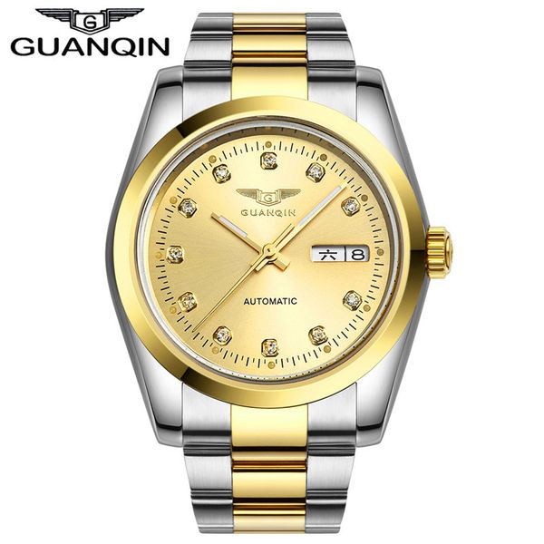 guanqin watch men date water resistant automatic self-wind mechanical wristwatches luxury man watch 2017 small men's watches, Slivery;brown
guanqin watch men date water resistant automatic self-wind mechanical wristwatches luxury man watch 2017 small men's watches, Slivery;brown