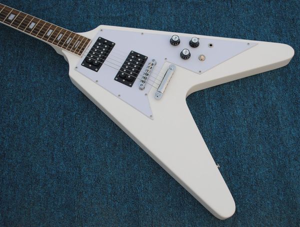 custom shop flying v alpine white electric guitar abr-1 bridge & sbar tailpiece, little block inlay, grover tuners, chrome hardware
custom shop flying v alpine white electric guitar abr-1 bridge & sbar tailpiece, little block inlay, grover tuners, chrome hardware