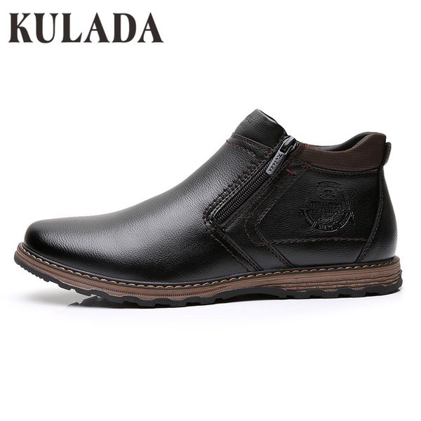 kulada new fashion shoes men's ankle boots pu leather comfortable spring&autumn warm waterproof fashion men casual lace-up shoes, Black
kulada new fashion shoes men's ankle boots pu leather comfortable spring&autumn warm waterproof fashion men casual lace-up shoes, Black