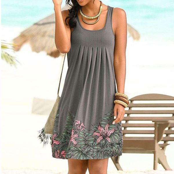 women gray summer dress sleeveless evening party beach dress short beach dresses vestidos verano 2019 dresses women new, Black;gray
women gray summer dress sleeveless evening party beach dress short beach dresses vestidos verano 2019 dresses women new, Black;gray