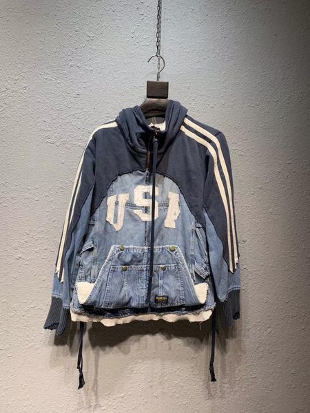 2019 winter new mens designer denim stitching and hole decoration demin jacket ~ chinese size jackets ~ demin jacket for men
2019 winter new mens designer denim stitching and hole decoration demin jacket ~ chinese size jackets ~ demin jacket for men