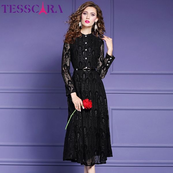 tessara women spring autumn elegant lace dress female cocktail party robe vintage designer vestidos plus size -5xl, Black;gray
tessara women spring autumn elegant lace dress female cocktail party robe vintage designer vestidos plus size -5xl, Black;gray