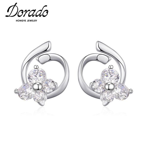 dorado 925 sterling silver stud earrings for women flower sparkling zircon unclosed circle brincos wedding gift high quality, Golden;silver
dorado 925 sterling silver stud earrings for women flower sparkling zircon unclosed circle brincos wedding gift high quality, Golden;silver