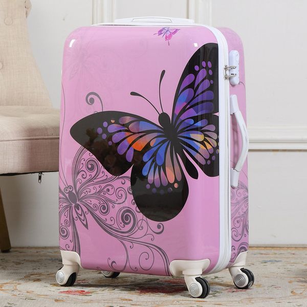 

20 inch lady travel wheeled suitcase women travel luggage case spinner suitcase men rolling case on wheels trolley bag