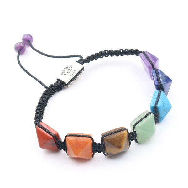 10 pcs silver plated tree of life handmade weave elastic bracelet many colos square pyramid stone healing chakra jewelry, Black
10 pcs silver plated tree of life handmade weave elastic bracelet many colos square pyramid stone healing chakra jewelry, Black