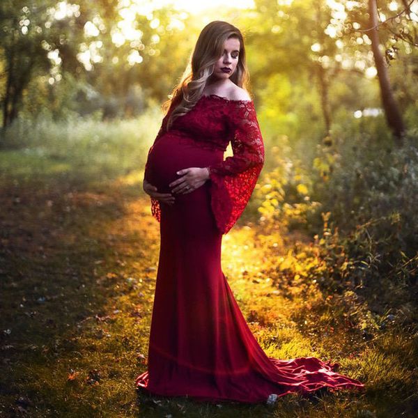 shoulderless maternity dresses for p shoot pregnant dress pregnancy dress pgraphy lace maxi vestidos for pregnant women y190522, White
shoulderless maternity dresses for p shoot pregnant dress pregnancy dress pgraphy lace maxi vestidos for pregnant women y190522, White