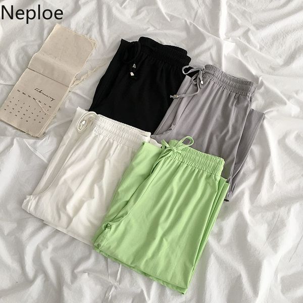 neploe 2020 summer simple elegant pants solid color elastic waist loose versatile long trousers casual wide leg pants femme, Black;white
neploe 2020 summer simple elegant pants solid color elastic waist loose versatile long trousers casual wide leg pants femme, Black;white