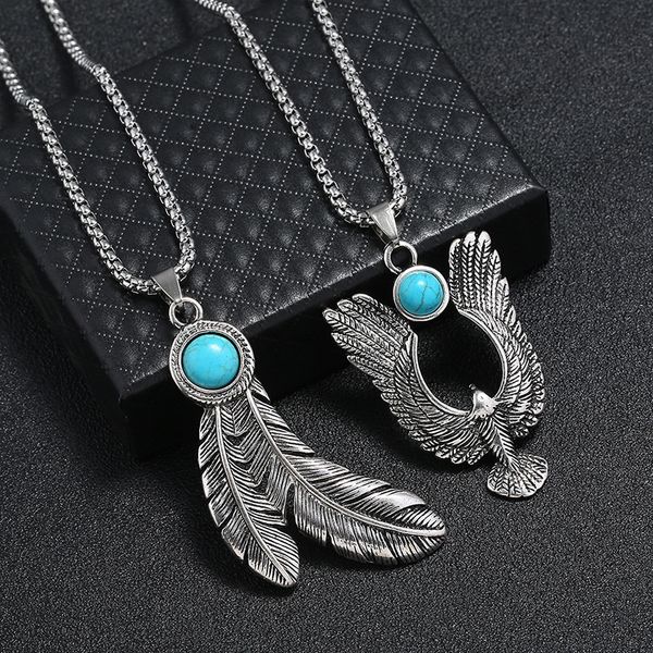 fashion vintage unique eagle feather statement necklace long stainless steel chain retro alloy silver color pendant punk jewelry
fashion vintage unique eagle feather statement necklace long stainless steel chain retro alloy silver color pendant punk jewelry