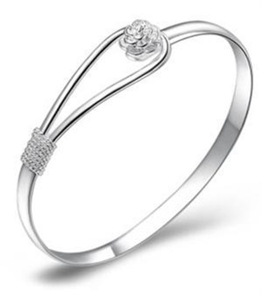 925 sterling silver romantic fashion female handmade jewelry romantic flower bracelet designer bracelets for women luxury, Black
925 sterling silver romantic fashion female handmade jewelry romantic flower bracelet designer bracelets for women luxury, Black
