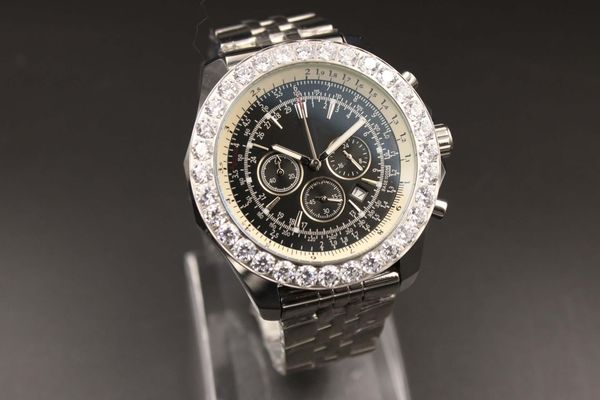 luxury watch quartz os movement 1884 navitimer chronograph watch men sapphire crystal black dial stainless band male watch montre homme, Slivery;brown
luxury watch quartz os movement 1884 navitimer chronograph watch men sapphire crystal black dial stainless band male watch montre homme, Slivery;brown