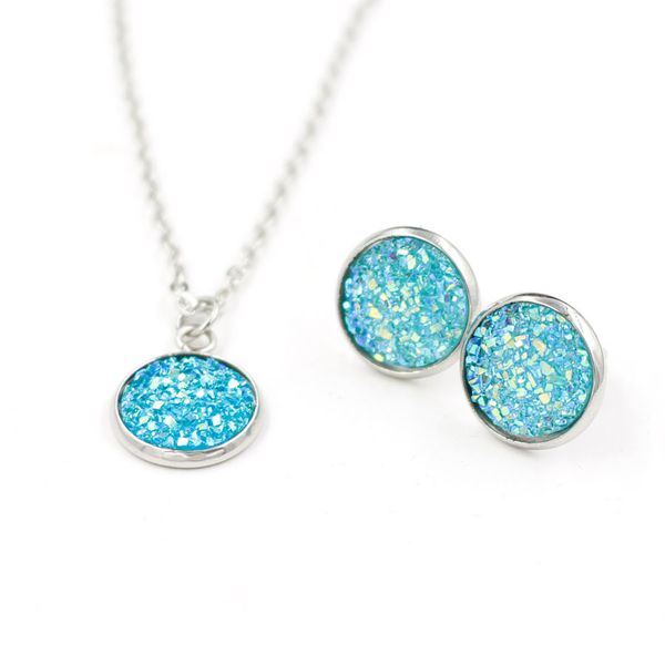 fashion new ladies handmade full heart earrings necklace set fashion jewelry earrings accessories, Silver
fashion new ladies handmade full heart earrings necklace set fashion jewelry earrings accessories, Silver