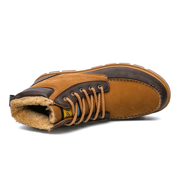 men's winter pu leather ankle boots men winter waterproof snow boots leisure motorcycle winter boots shoes men, Black
men's winter pu leather ankle boots men winter waterproof snow boots leisure motorcycle winter boots shoes men, Black