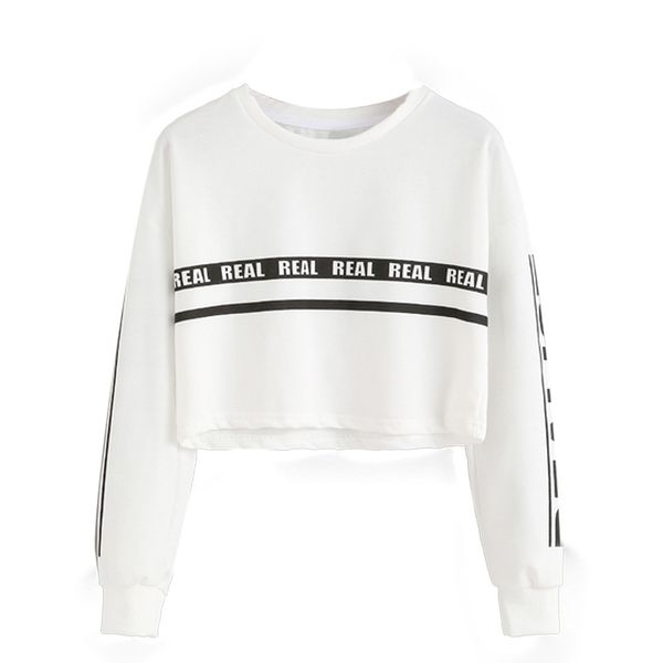 fashion women's sweatshirt hoodies 2019 autumn pullover letter real o neck long sleeve cropped hoodie feminino moletom feminino, Black
fashion women's sweatshirt hoodies 2019 autumn pullover letter real o neck long sleeve cropped hoodie feminino moletom feminino, Black