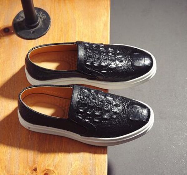 весна / осень новый крокодил letter pattern мужская обувь flats модные качества натуральная кожа повседневная обувь джентльмен стиль бесплат, Black
весна / осень новый крокодил letter pattern мужская обувь flats модные качества натуральная кожа повседневная обувь джентльмен стиль бесплат, Black