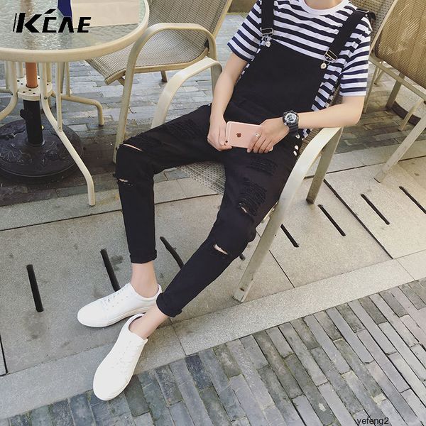 wholesale-male suspenders new brand casual denim overalls black white ripped jeans pockets men's bib jeans fast shipping, Blue
wholesale-male suspenders new brand casual denim overalls black white ripped jeans pockets men's bib jeans fast shipping, Blue