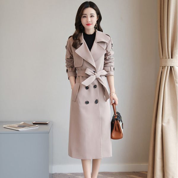 new 2020 brand women trench coat with belt long windbreaker fashion trend double-breasted slim long trench plus size, Tan;black
new 2020 brand women trench coat with belt long windbreaker fashion trend double-breasted slim long trench plus size, Tan;black