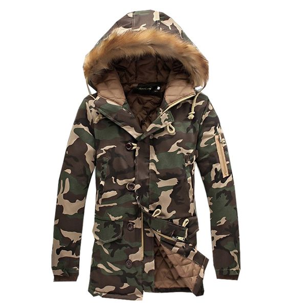 men's parka cotton thick winter jacket men new warm fashion fleece long jackets coats fur collar male brand parkas clothes, Black 
men's parka cotton thick winter jacket men new warm fashion fleece long jackets coats fur collar male brand parkas clothes, Black