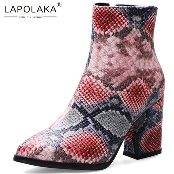 lapolaka new arrivals large size 32-43 chunky heels ankle boots women shoes woman zip up ins shoes women boots female, Black
lapolaka new arrivals large size 32-43 chunky heels ankle boots women shoes woman zip up ins shoes women boots female, Black