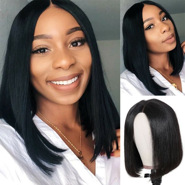13x4 short lace front human hair wigs for black women middle ratio brazilian remy hair bob wig natural color 130%, Black;brown
13x4 short lace front human hair wigs for black women middle ratio brazilian remy hair bob wig natural color 130%, Black;brown
