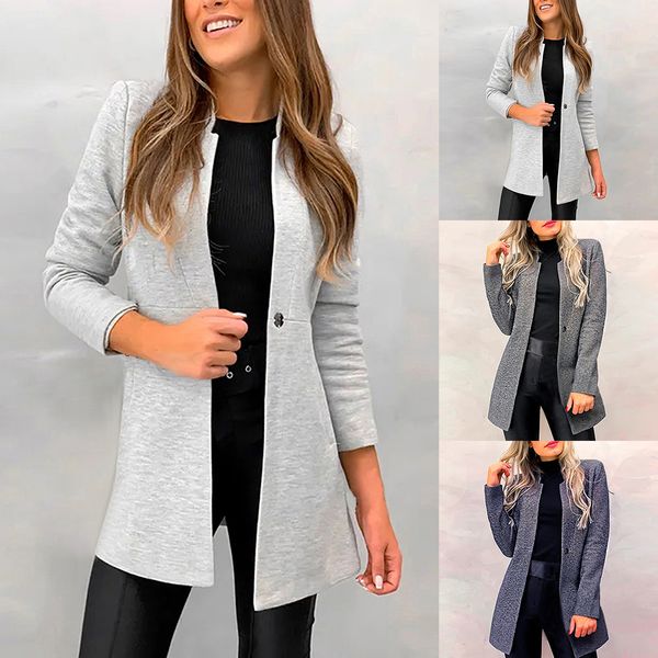 heflashor women's slim woolen coat women solid mid-length jackets autumn slim single button suit coats female casual streetwear, Black;brown
heflashor women's slim woolen coat women solid mid-length jackets autumn slim single button suit coats female casual streetwear, Black;brown