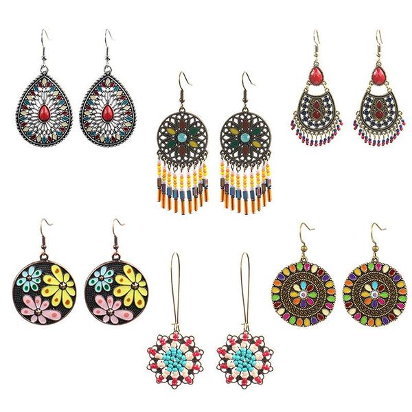 6 pairs/set selling drop earring set dangle earrings for women 2019 korean statement trendy bohemian heart boho wholesale, Silver
6 pairs/set selling drop earring set dangle earrings for women 2019 korean statement trendy bohemian heart boho wholesale, Silver