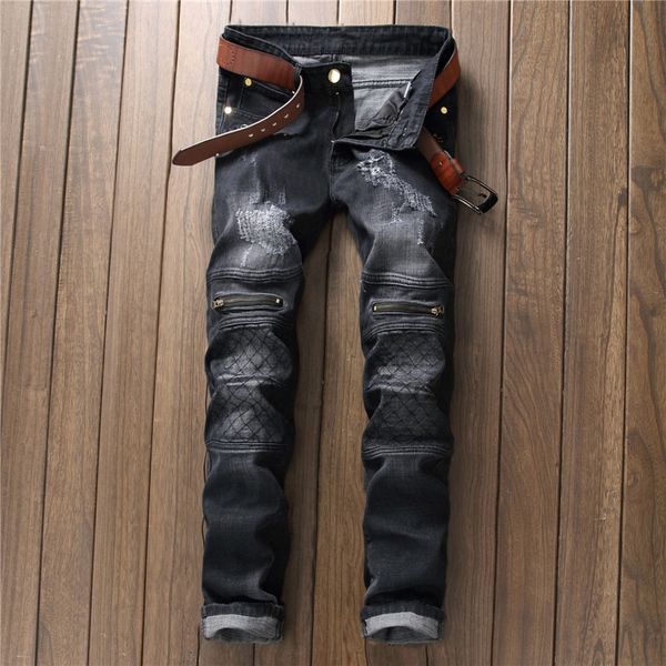 origional design new style european and american style cool fashion man hole & patch cool slim fit pencil pants jeans, Blue
origional design new style european and american style cool fashion man hole & patch cool slim fit pencil pants jeans, Blue
