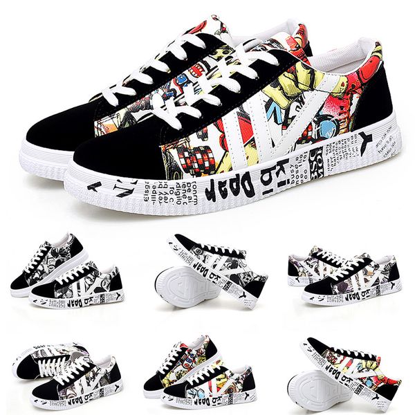 2019 comfortable breathable men women canvas shoes colorful poker card black red white sports designer trainers skateboard shoes 36-44, White;red
2019 comfortable breathable men women canvas shoes colorful poker card black red white sports designer trainers skateboard shoes 36-44, White;red