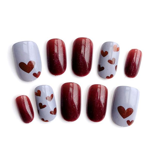 24pcs/set ptherapy acrylic fake fingernails false nails simple women full nail tips patch short nail art diy with tape, Red;gold
24pcs/set ptherapy acrylic fake fingernails false nails simple women full nail tips patch short nail art diy with tape, Red;gold