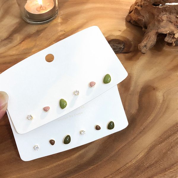 korean crystal zircon drop glaze set small stud earrings female simple temperament green irregular metal girl jewelry, Golden;silver
korean crystal zircon drop glaze set small stud earrings female simple temperament green irregular metal girl jewelry, Golden;silver