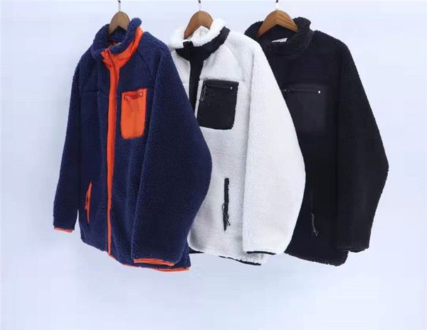 brand mens lamb wool jacket long sleeve stand collar mens panelled designer outerwear males casual jackets, Black;brown
brand mens lamb wool jacket long sleeve stand collar mens panelled designer outerwear males casual jackets, Black;brown