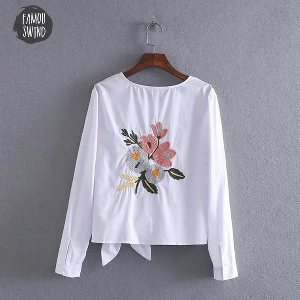 women cotton embroidery blouse o neck bow back flowers embroidered shirt summer casual shirts white female
women cotton embroidery blouse o neck bow back flowers embroidered shirt summer casual shirts white female