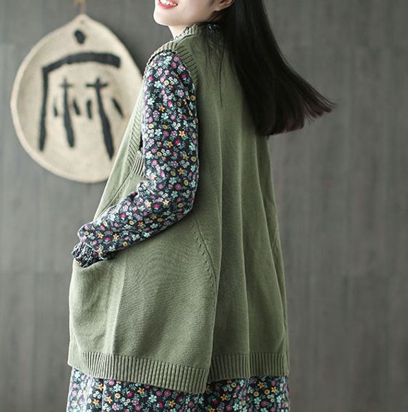 harajuku mori girl hippie boho vesten truien dames pullover vest sweater women pull femme hiver chandail femme loose waistcoat, Black;white
harajuku mori girl hippie boho vesten truien dames pullover vest sweater women pull femme hiver chandail femme loose waistcoat, Black;white