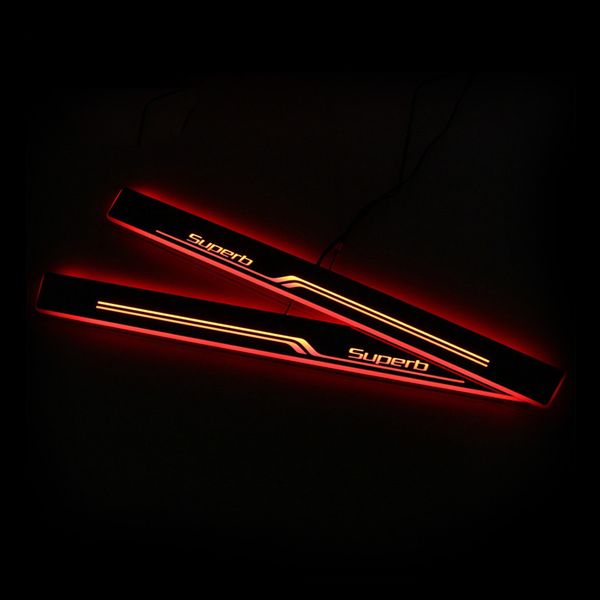 for skoda superb 2 3 2008 - 2020 acrylic moving led welcome pedal car scuff plate pedal door sill pathway light
for skoda superb 2 3 2008 - 2020 acrylic moving led welcome pedal car scuff plate pedal door sill pathway light