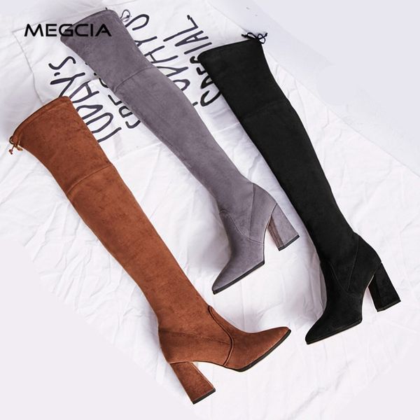 megcia 2019 fashion women over the knee boots pointed toe suede high heel boots autumn winter stretch lace up shoes ml905, Black
megcia 2019 fashion women over the knee boots pointed toe suede high heel boots autumn winter stretch lace up shoes ml905, Black